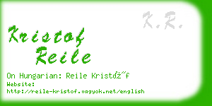 kristof reile business card